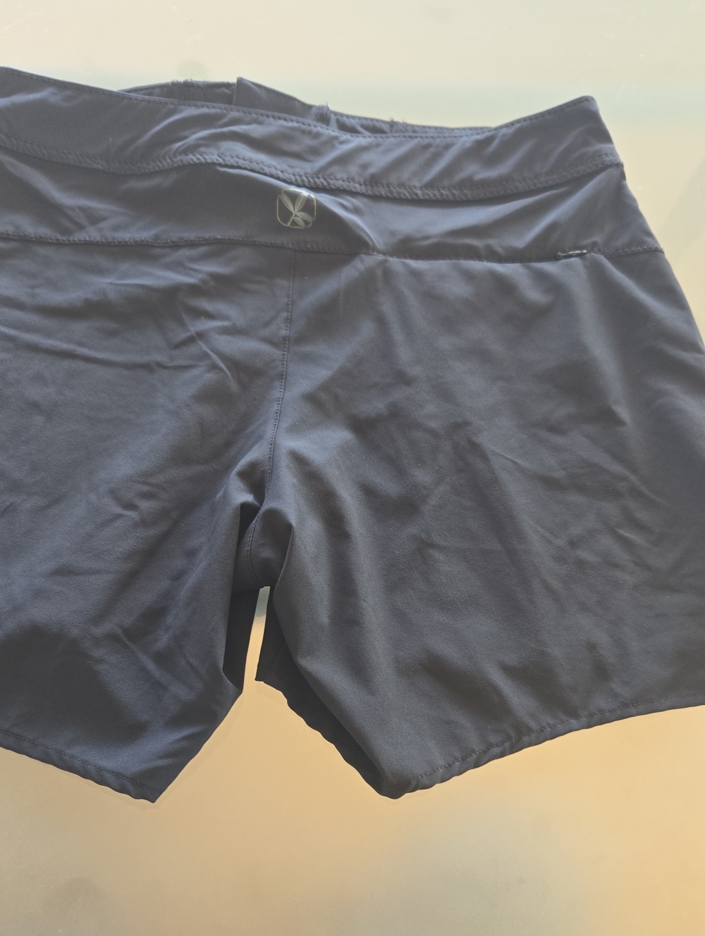 Women's Black Athletic Shorts with High Waist